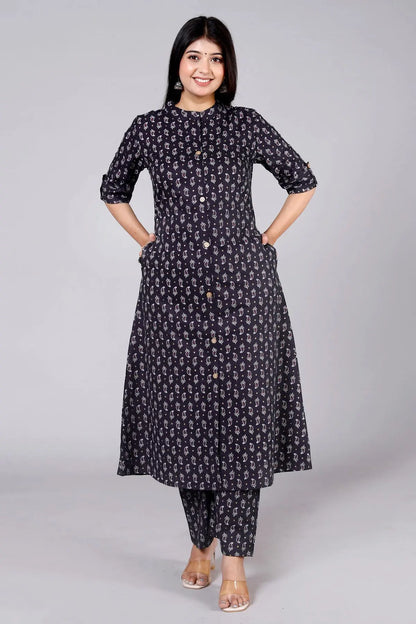 Black Kurti for Women | Elegant Daily Wear Kurti Akrish