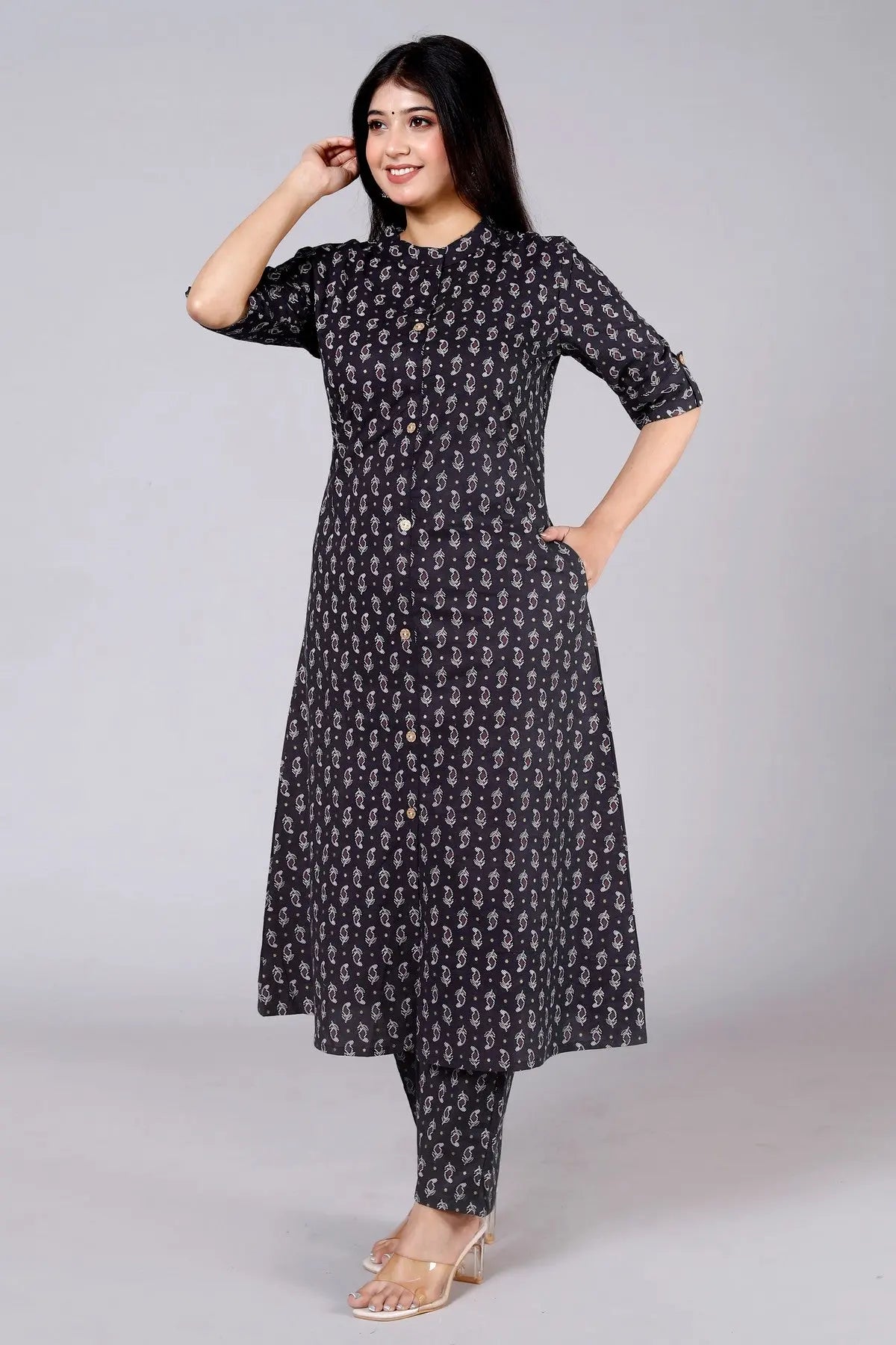 Black Kurti for Women | Elegant Daily Wear Kurti Akrish