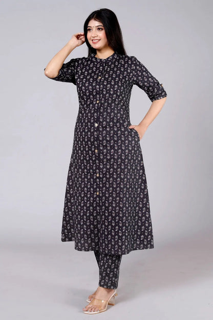 Black Kurti for Women | Elegant Daily Wear Kurti Akrish