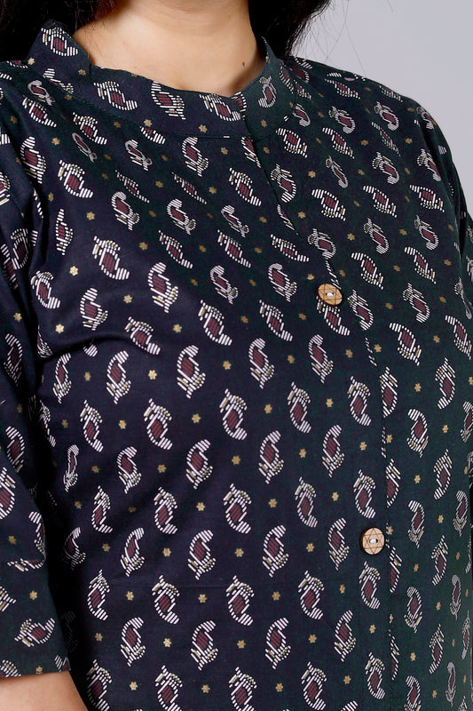 Akrish Black Kurta Palazzo Set for Women | Elegant Premium Fabric Ethnic Wear for Festive & Daily Style